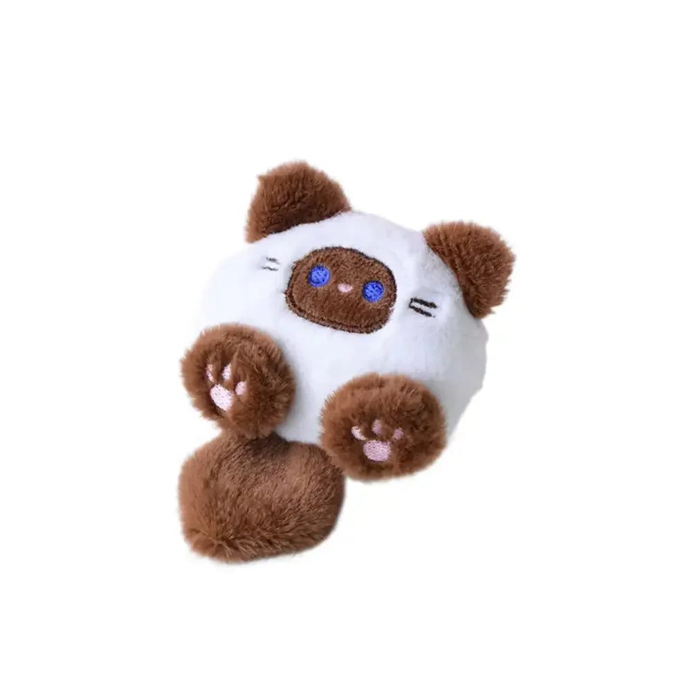 Kawaii Soft Stuffed Animal Little Cat Keychain Plush Bag Car Pendant Keychain DIY Trinket Kids Stuffed Animal Toys