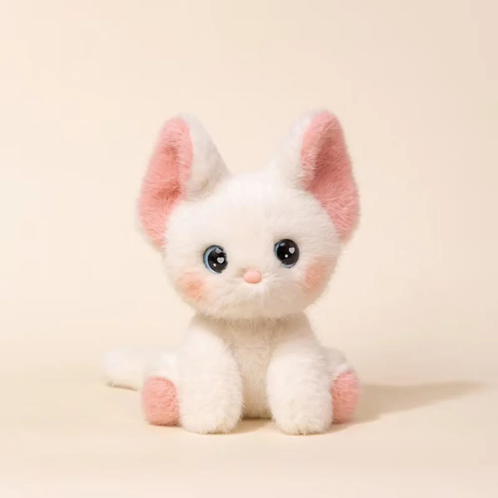 Stuffed Animal Siamese Cat Plush Cute Sitting Desktop Ornament Stuffed Devon Rex Kitten Doll Cartoon Cat Plush Doll Kids Toy